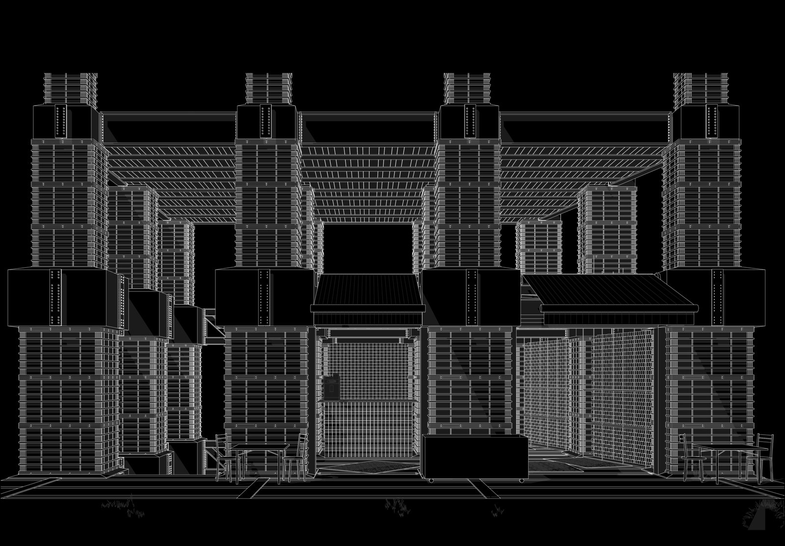 The Place In My Head 230522 cafe perspektive inversed